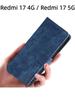 For Redmi 17 4G / Redmi 17 5G Flip Case RFID tection Dual-Layer Card Slot Soft Silicone External Leather Stand Holder Flip Cover