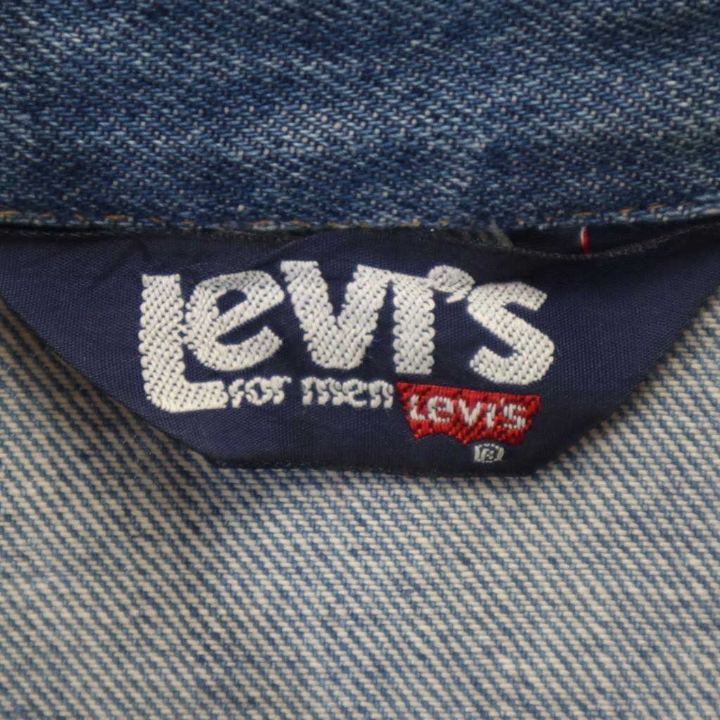 Levi's 70s Made in USA Vintage Long sleeve Denim shirt S Wash blue Men's Used
