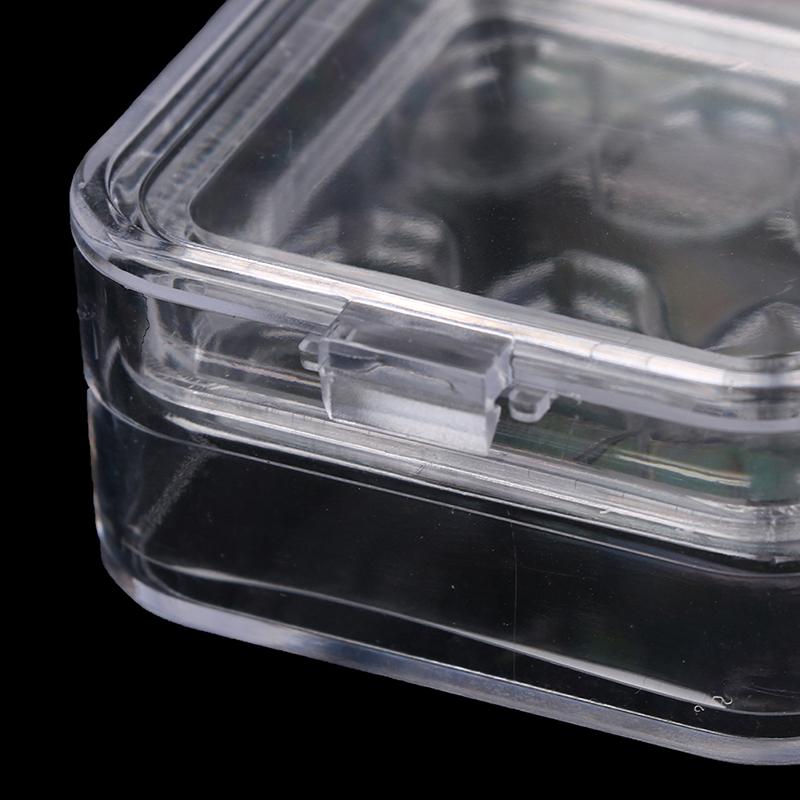 6/16Grids Dental Tooth Storage Box With Film Membrane Denture Molar Braces Box