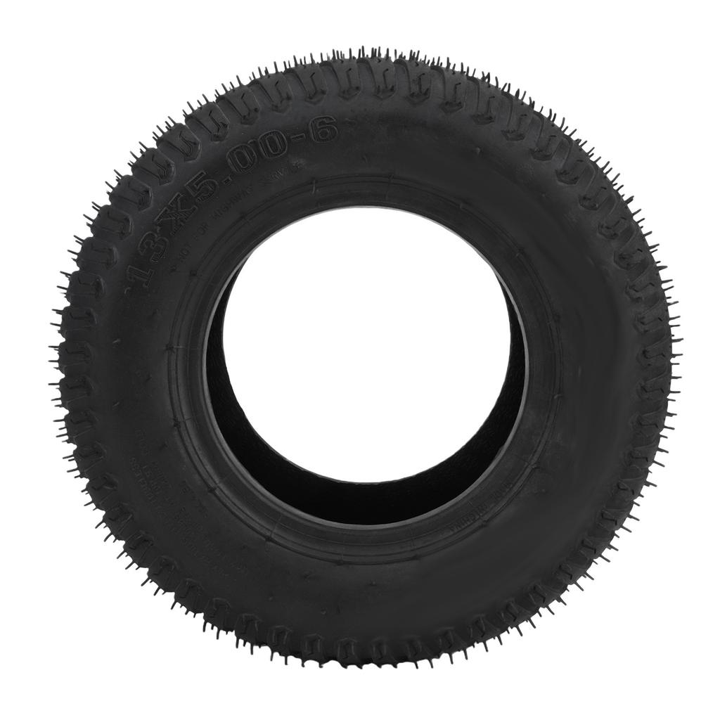 13x5.00 6 Lawn Mower Tire Non Slip 6 Inch Tread Pattern Design Tubeless Tiller Tractor Tire for Snow Blower Thrower Go