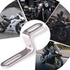 Suport în formă de Z, clemă de montare a tobei de eșapament în formă de Z, suport Z pentru articulație pentru motocicletă, oțel inoxidabil, ton argintiu, pentru majoritatea