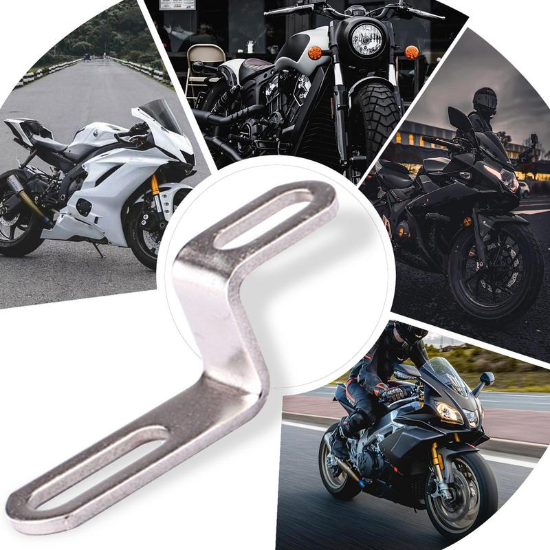 Z Shape Bracket Z Shape Muffler Mounting Clamp Z Support Stand Joint For Motorbike Stainless Steel Silver Tone For Most