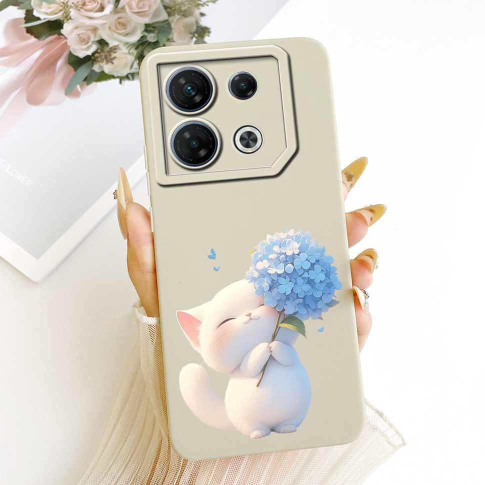 Pour Infinix GT 10 Pro 5G X6739 Étui Mode Fleurs Colorées Complète Housse Souple en Silicone Pour Infinix GT 10Pro 10 pro 5G Étuis de Téléphone