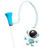 Astronaut Cartoon Sports Sphere Tee, AntiLoss Lanyard, PVC Holder Blue