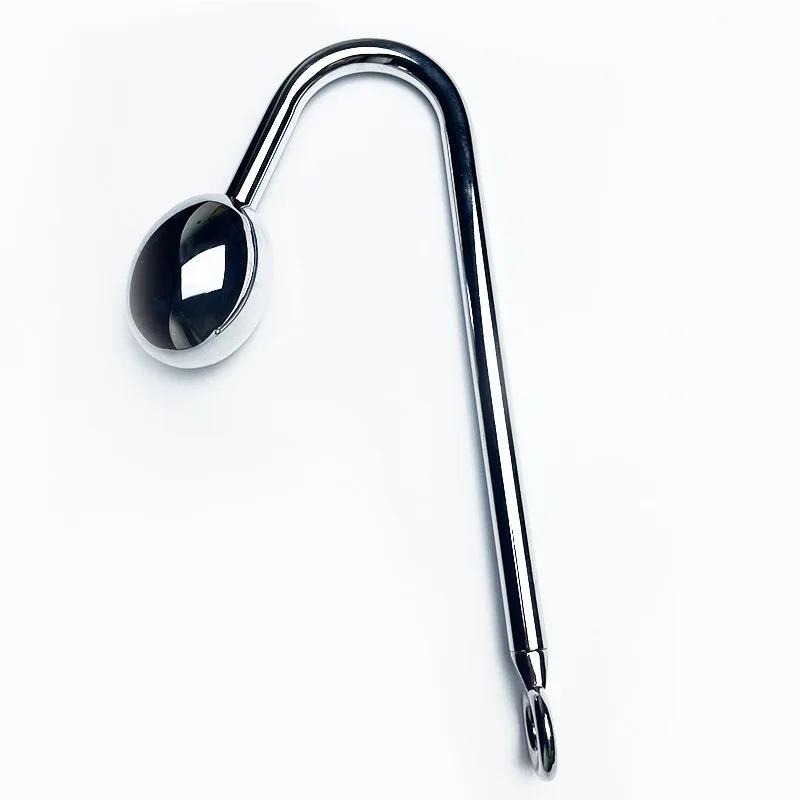 Stainless Steel Anal Hook Anus Balls Metal Anal Dilator Butt Plug Big Anal Beads Prostate Massager Insert Sex Toy for Adult