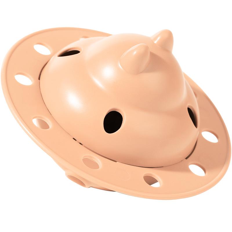 

1pcs Pet Cat Dog Food Dispenser Puzzle Toy Ball Cat Frisbee Disc Shaped Food Dispenser Toy Bite Resistant Slow Food Dispenser рожевий