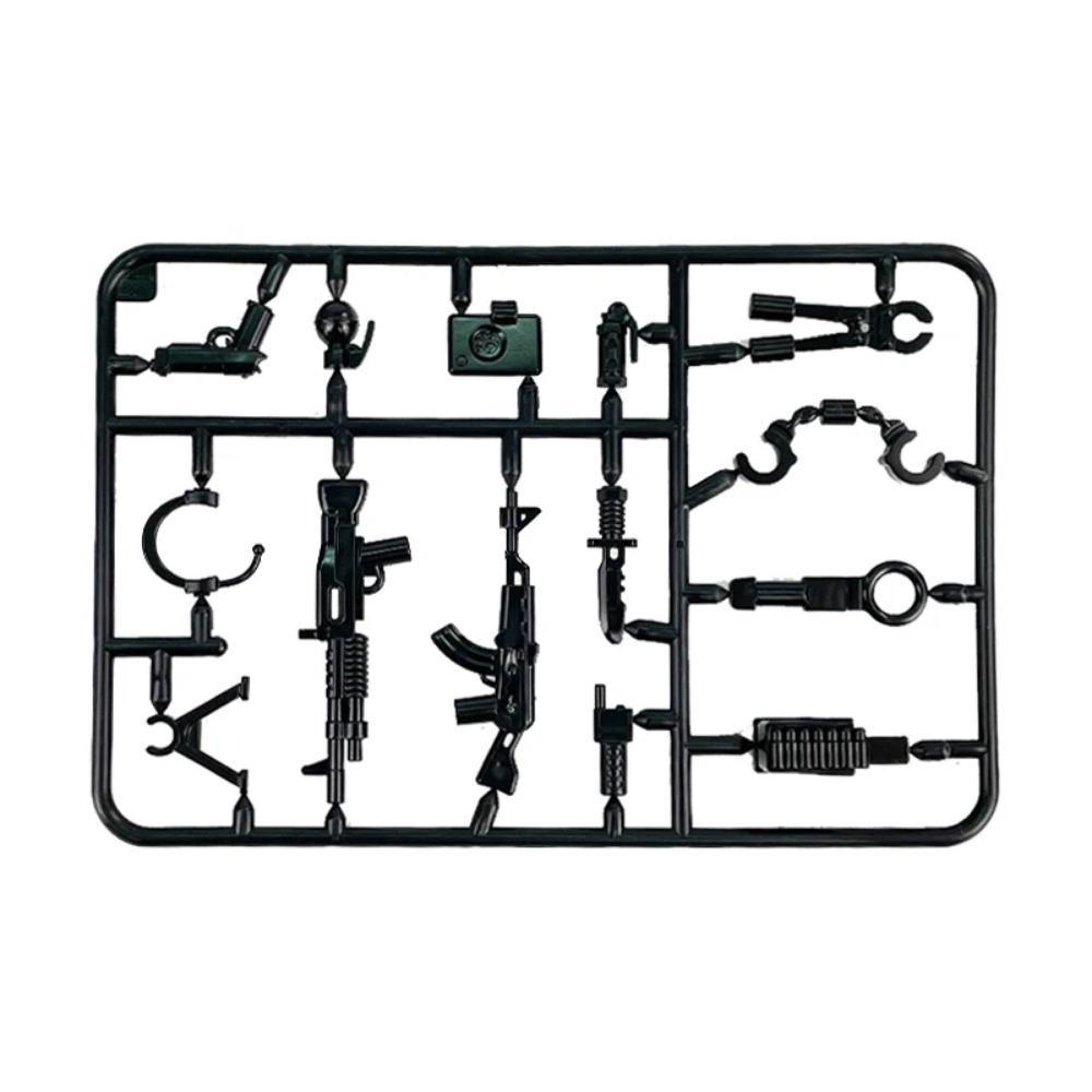 Beige Container MOC Military Weapon Boxes Bricks Accessories Army Scene WW2 Building Block Parts Shipping SWAT