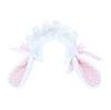 G-Trigger Plush Bunny Ear Headband, Pink (PK)