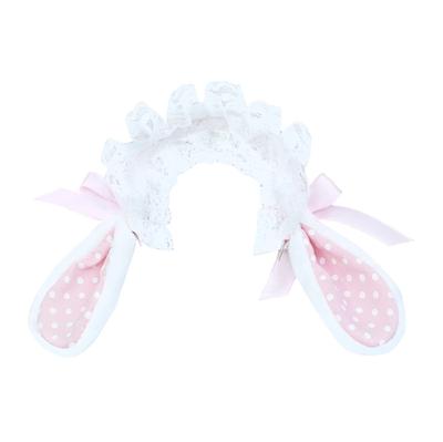 G-Trigger Plush Bunny Ear Headband, Pink (PK)
