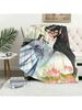 Anime M-Mo Dao Zu Shi Blanket Blanket For Couch Sofa Travel Home Hiking Picni Bed Beding Flannel Blanket Birthday Gift