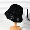 Hat women's spring and summer fashion hollow sunshade bucket hat outdoor travel breathable bucket hat showing washbasin hat