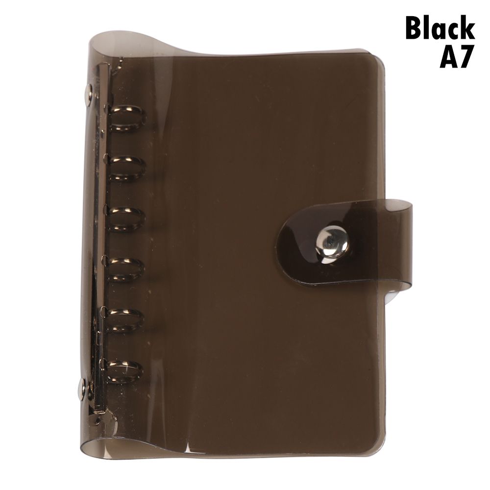 A5 A6 Transparent PVC Loose-Leaf Notebook Cover Folder Macaron Color 6 Ring Binder Diary Journal Planner School Stationery