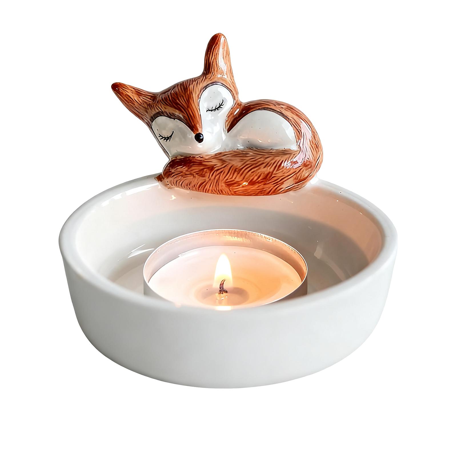 

Чайная лампа подсвечник спящий подсвечник для украшения гостиной One Size белый