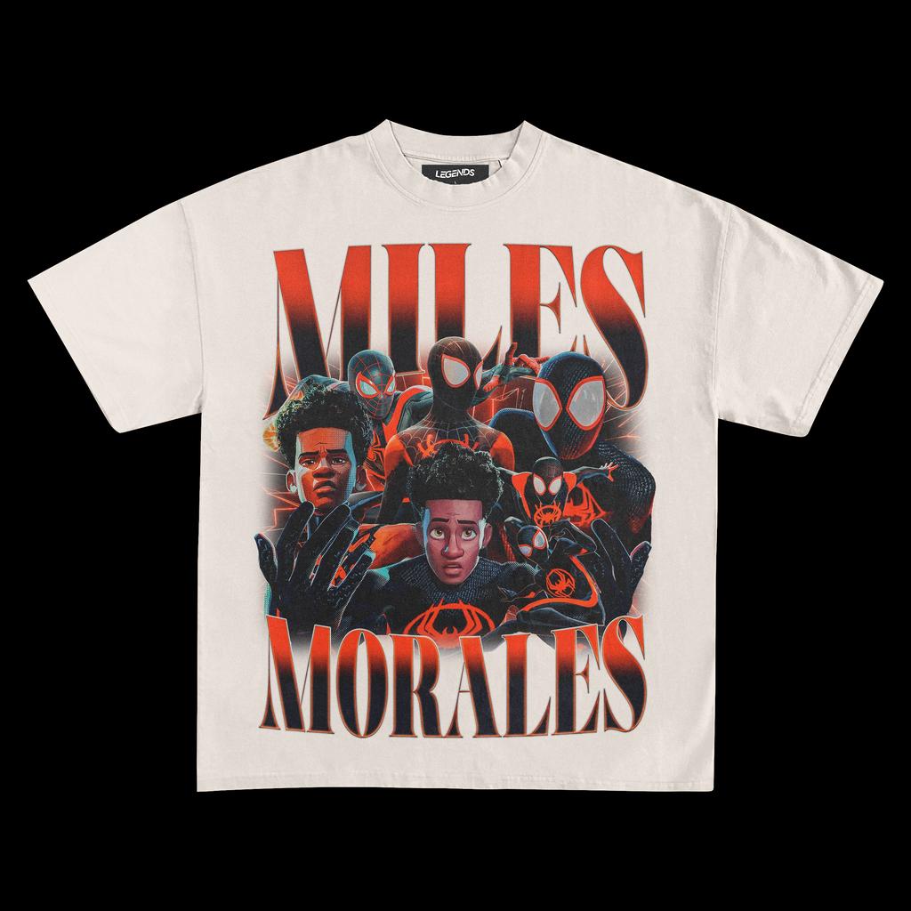 Miles Morales Spider-Man Movie Graphic T-shirt Women's Men's Oversized Streetwear Y2k Hip Hop Harajuku Short Sleeves High Quality Female Male Clothing