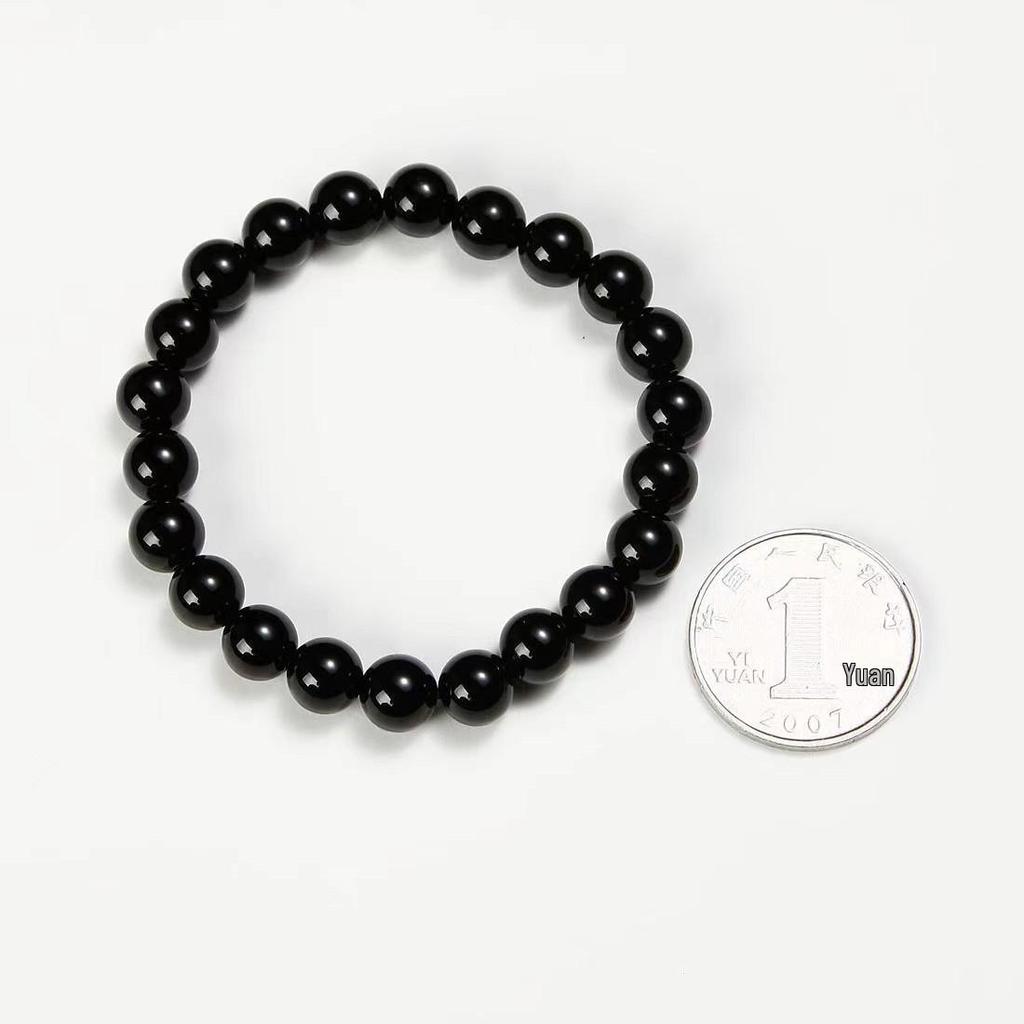 Unisex Black Agate Bracelet - Perfect for Birthdays and Holidays