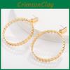 Stylish Gold Plated Geometric Earrings Trendy Street Style Must-have Jewelry