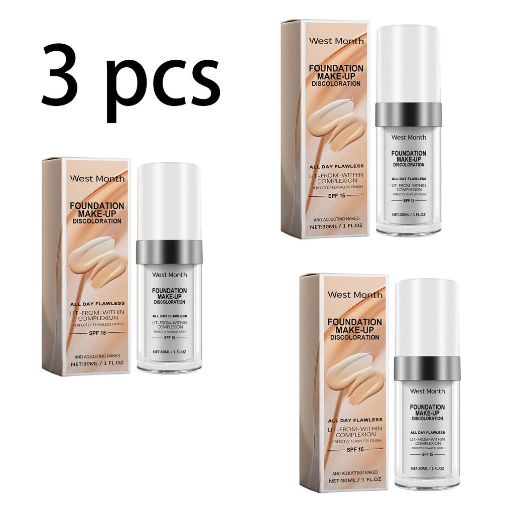 West&Month Temperature-Adaptive Concealer Foundation, Long-lasting Hydration, Natural Coverage, No Mask Effect, Evens Skin Tone for a Long Time, 30ml