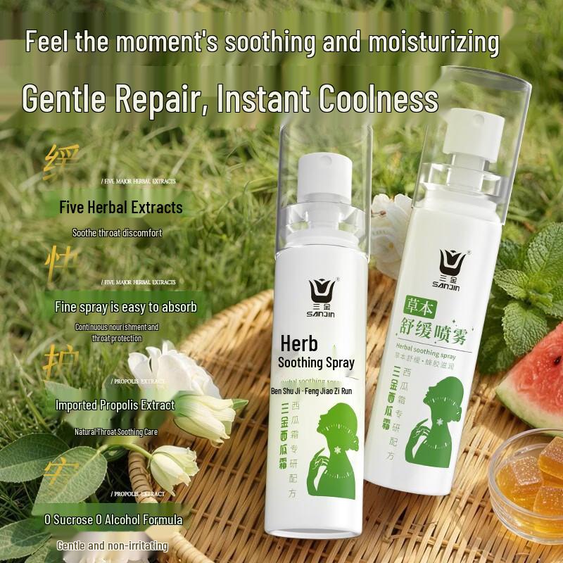 

Sanjin Watermelon Frost Herbal Soothing Mouth Spray