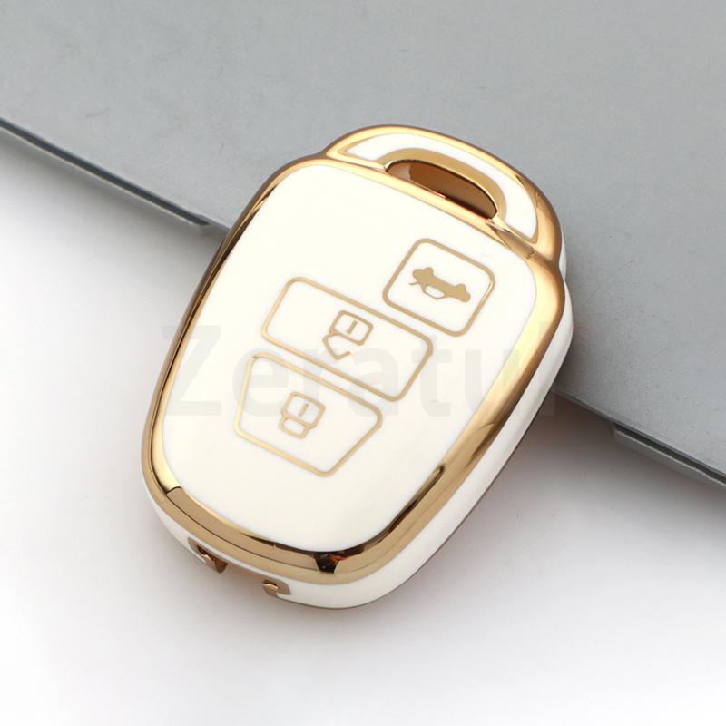 Fashion Tpu Silver Edge Car Key Shell Case Fob Cover For Toyota Rav4 Hiace Land Cruiser Aqua Ractis Corolla Vitz Accessories