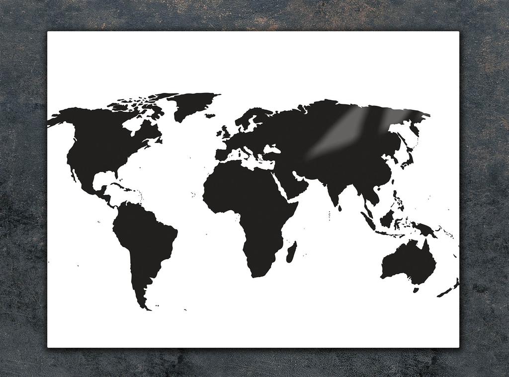 SZKLANA DESKA DO KROEJNIA 30x22 MAPA
