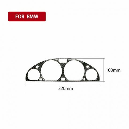 For BMW 3 Series E46 1998-05 Carbon Fiber Dashboard trument Frame Trim Cover