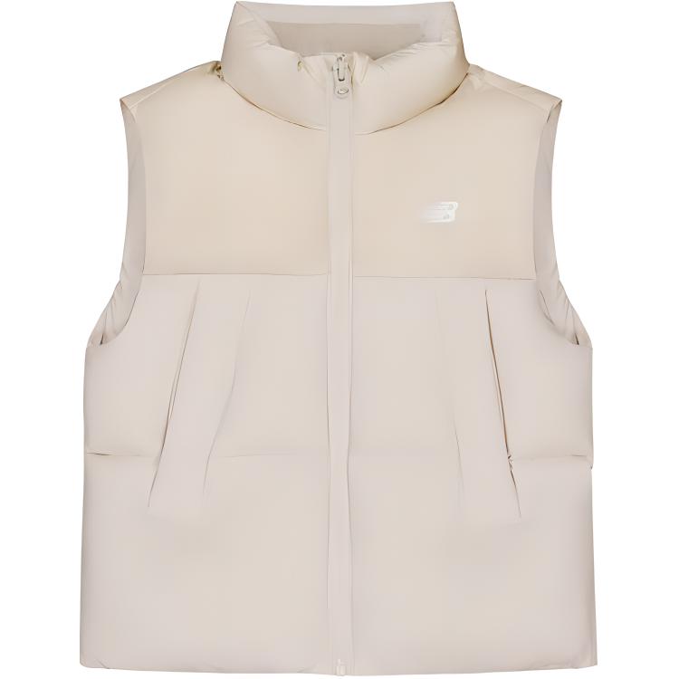 New Balance Kids Down Vests Stand Collar Thickened 7JE4E083-BEI 160