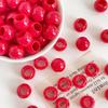 12x10mm Solid Color Acrylic Macaron Beads for DIY Shoelaces, Bag Chains & Weaving Accessories