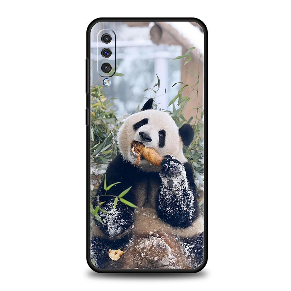Fubao Panda Phone Case For Samsung A26 A36 A56 A54 A52 A50 A70 A40 A20S A12 A14 A16 A22 A24 A42 A34 A32 5G A04s A06 5G Cover