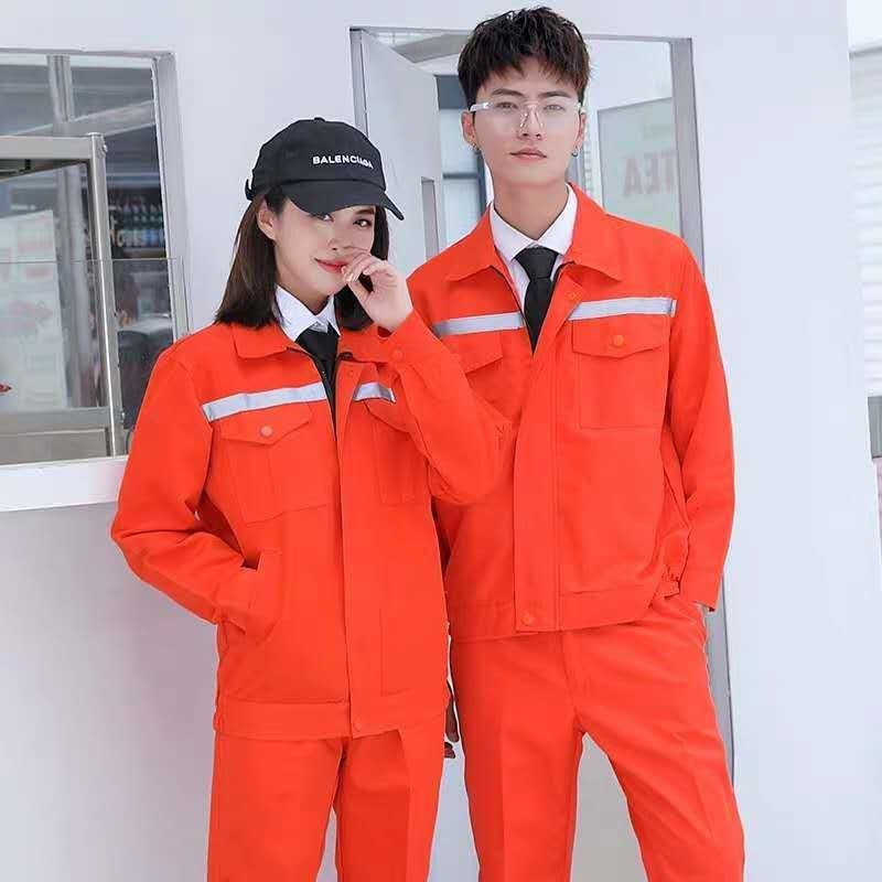 Unisex Workwear Set: Long Sleeve, Reflective, Wear & Dirt-Resistant for Spring/Autumn - Ideal for Auto Repair