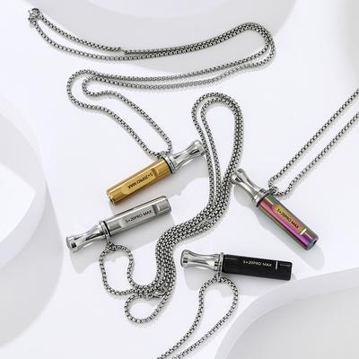 Carving Breathlace Quit Smoking Anxiety Relief Round Mouth Anti Vaping Necklace for Natural Calm & Stress Relief