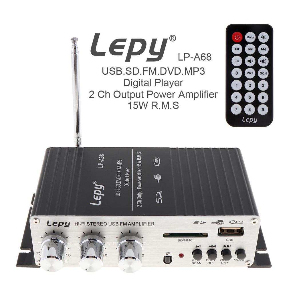 Buy Lp A68 15w X 2 2ch Hi Fi Digital Audio Player Car Amplifier Fm Radio Stereo Player At Affordable Prices Free Shipping Real Reviews With Photos Joom