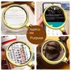 Portable Retro Handheld 10X Magnifying Glass Magnifier Eye Glass Mini Microscope Optical Glass