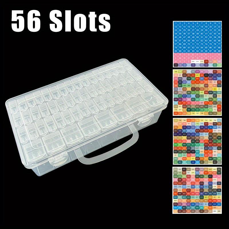 Aufbewahrungsbox aus Kunststoff DIY Diamantmalerei Perlen Charms Schmuckzubehör Organizerbox Transparent Rechteckig Perlenorganizer