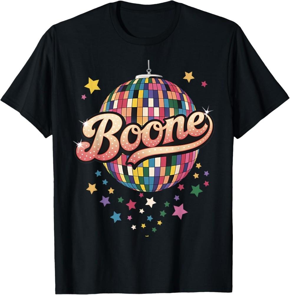 

Girl Retro Boone First Name Personalized Heart T-Shirt 4XL