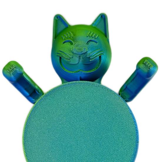 Posavasos de Gato Impreso en 3D Divertido Lindo Soporte para Tazas de Gato para Bebidas Barra Mesa de Cocina Decoración de Fiesta Regalos de Cumpleaños para Amantes de los Gatos