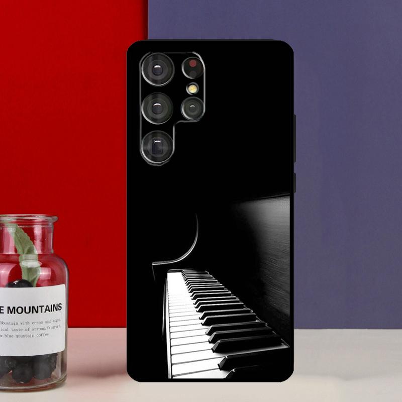 Piano Keys Keyboard design Funda Case For Samsung Galaxy S25 Ultra S9 S10 S20 S21 FE S22 S23 Plus S24 Ultra Phone Cover