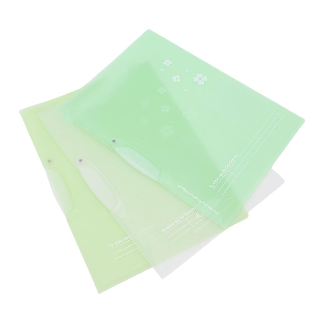 3 Pcs Report Cover with Clip 40 Sheet Capacity Clear Thickened PP File Folder for A4 and Letter Size Paper
