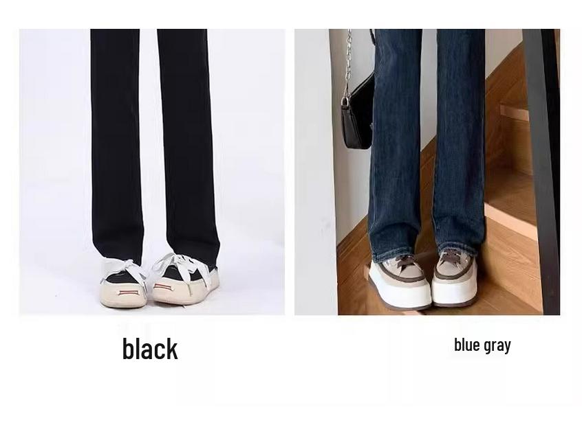 Women's High Waist Slimming Straight Leg Jeans - New 2025 Spring/Autumn Styles, Small Sizes Available