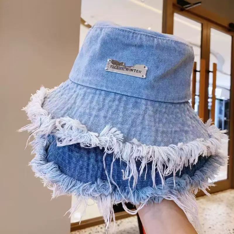 1PC Washed Cotton Bucket Hats Spring Summer Men Women Panama Hat Fishing Hunting Cap Sun Protection Caps Outdoor Sun Hat