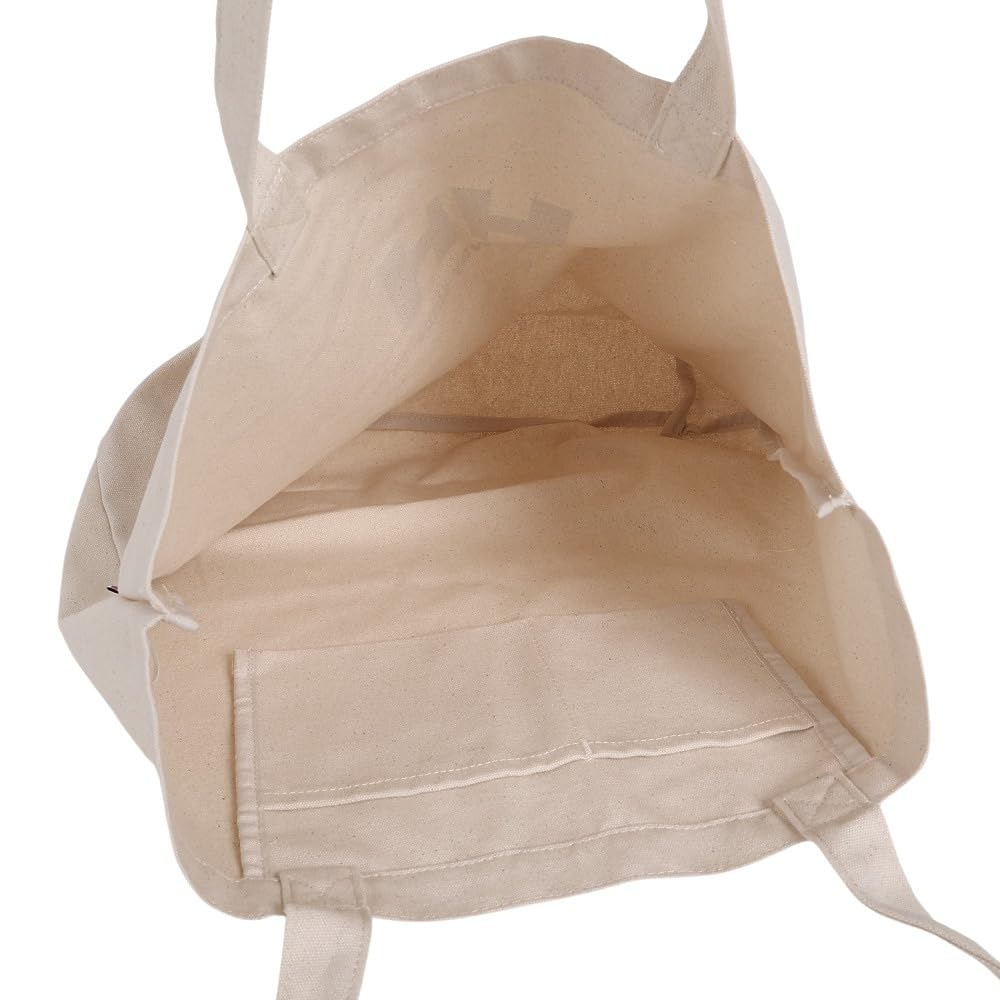 Organic Cotton Logo Tote L HY92320 Black One Size