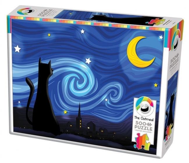 Cobble hill the oatmeal puzzle mrowwy night 500 pieces cbl85063 buy