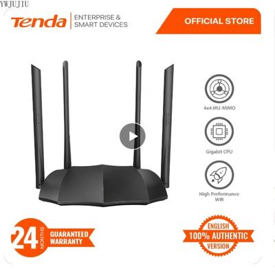 Tenda AC8 5.0 AC1200 Routeur Sans Fil Gigabit Double Bande WiFi Support IPV6 Couverture Domicile Double Bande Routeur Smart APP 1200mbps