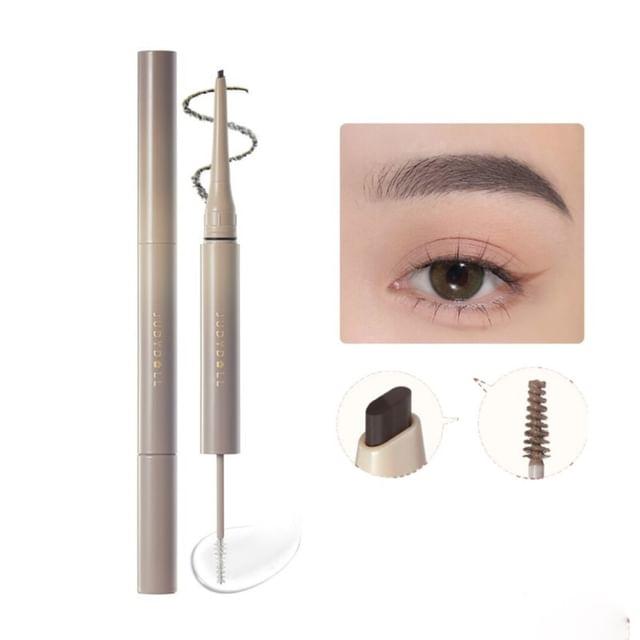 Judydoll - Duo Eyebrow Pencil - 3 Colors #02 Gray-Brown