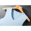 Men's Casual V-Neck Sleeveless Vest In Silk-Like Fabric with Ice Cutting Technology