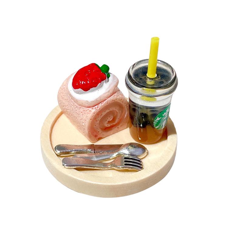 Mini Dollhouse Decoration Cake Model Set Of Mobile Phone Case Material Diy Accessories