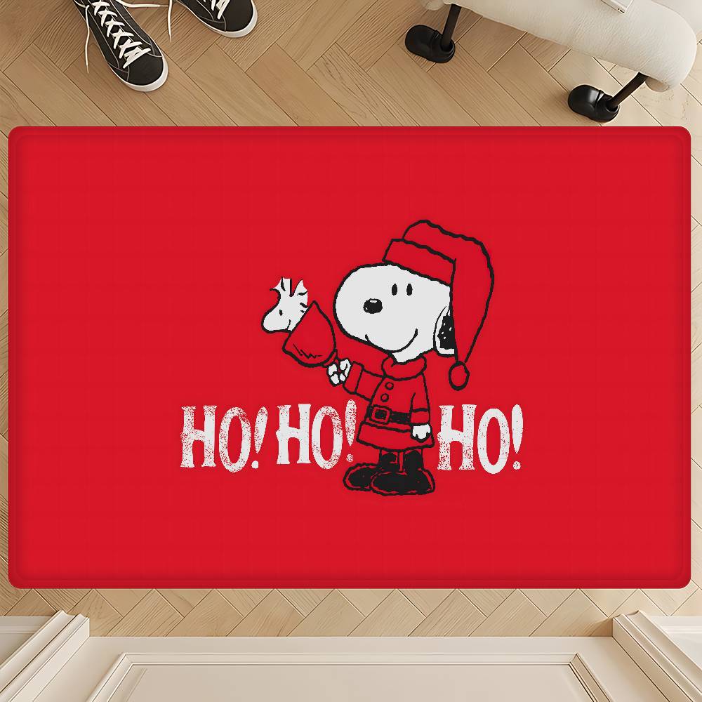 S-Snoopy Cartoon Floor Mat INS Style Soft Bedroom Floor House Laundry Room Mat Anti-skid Household Carpets