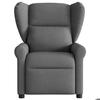 VidaXL Fauteuil de massage inclinable Gris foncé Tissu, fauteuil de massage, fauteuil, fauteuil canapé, fauteuil de bureau 4015667