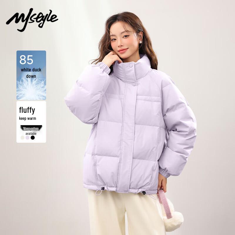 MJ STYLE Women's Winter 2025 Short Puffer Down Jacket