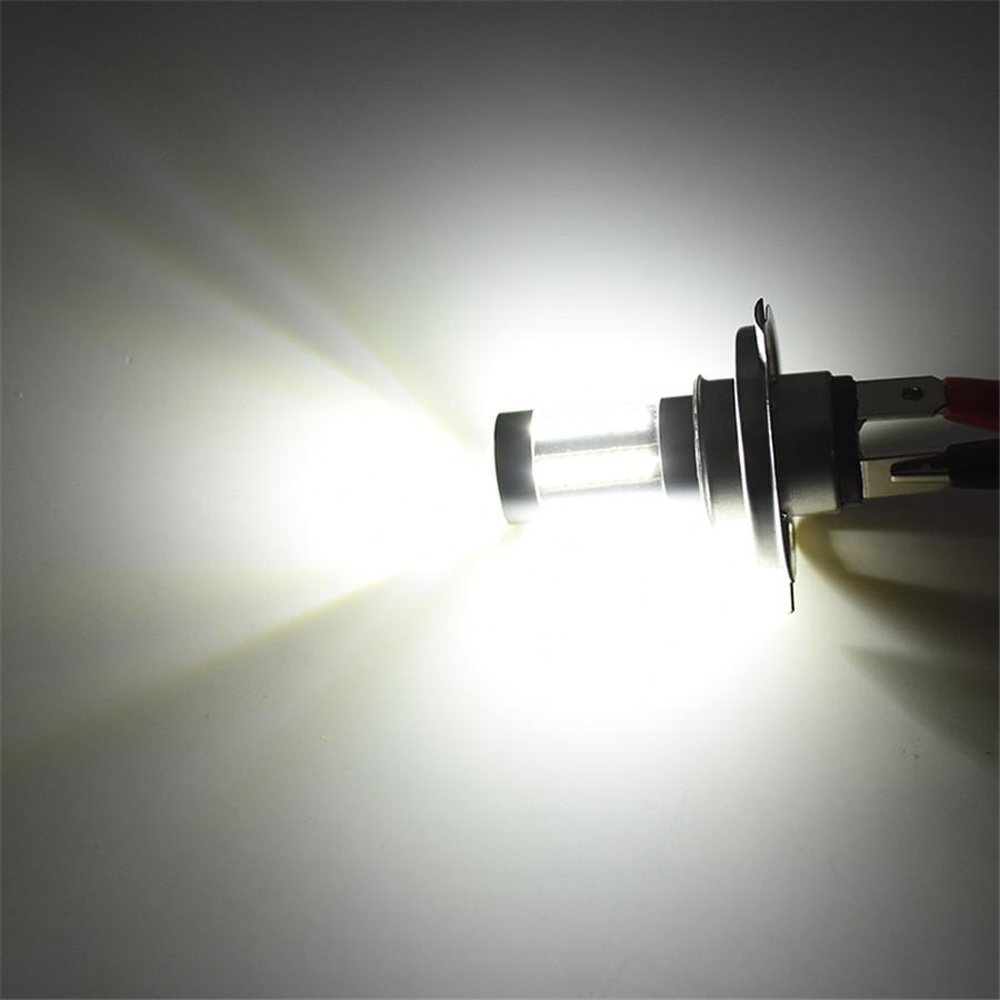 100W 6-Side White 6000K H4 9003 HB2 66-LED 12V-24V Hi/Lo Beam Headlight DRL Fog Lamp Driving Light Bulb for Motorcycle