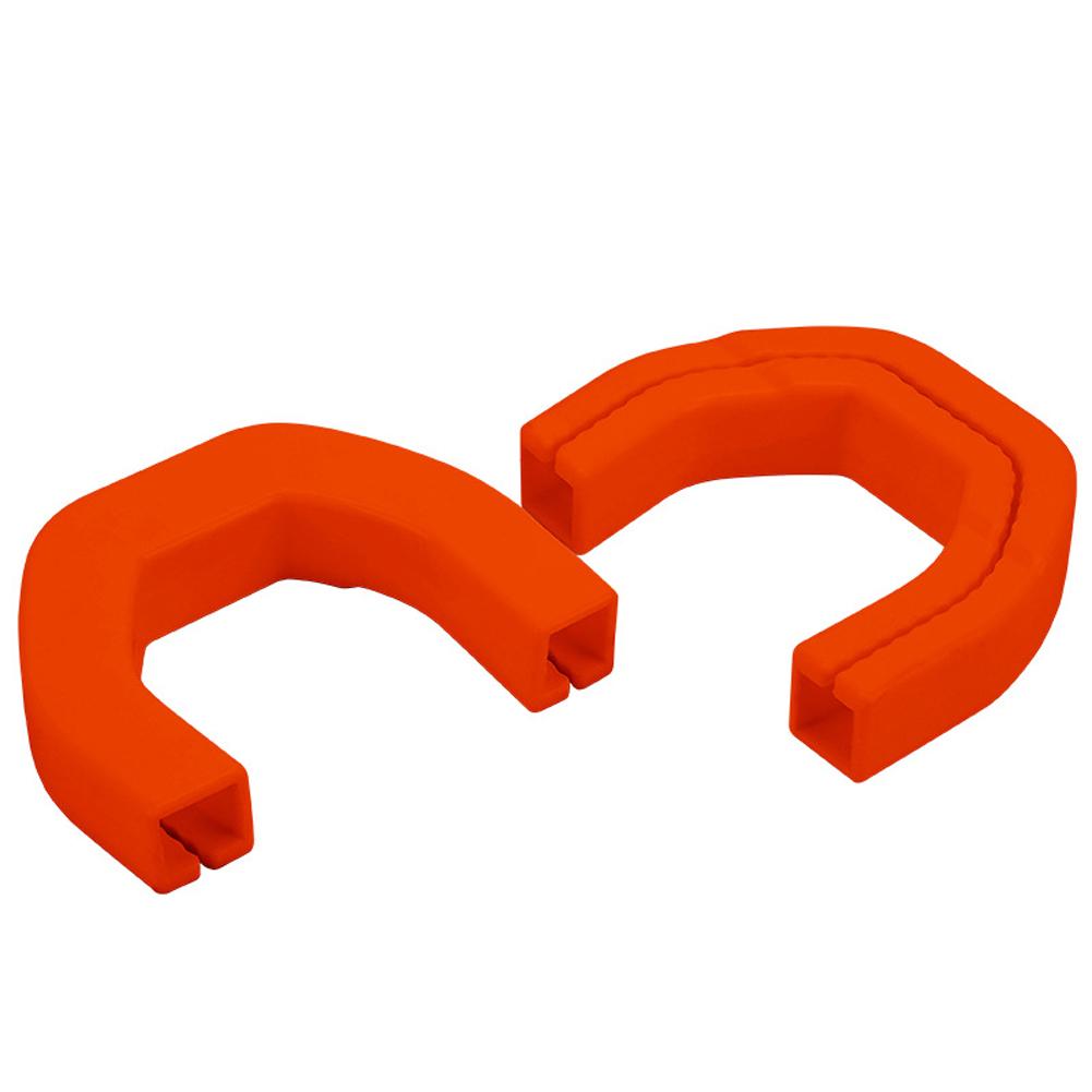 2Pcs Car Red D-Ring Trailer Hook Cover Tow Truck Hook For Dodge RAM 1500 2019-2025 Automotive External Accessories Red